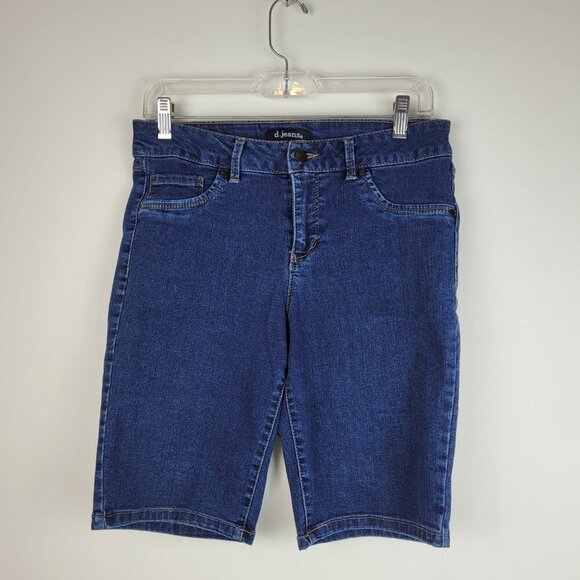 d. jeans Pants - d. jeans medium denim bermuda shorts mid rise classic sporty normcore grandma 8